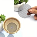 Miniatyrbilde 6 av 9: 50 Stk Blomsterpotte Hull Mesh Pad Hull Skjermmatte SVART-10CM Black-10cm