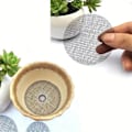 Miniatyrbilde 6 av 9: 50 stk Blomsterpottehull Nettingpute Hull Skjermmatte HVIT-8CM White-8cm