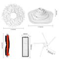 Miniatyrbild 3 av 10: Til Xiaomi Dreame W10 Robotstøvsugertilbehør 4X side brush