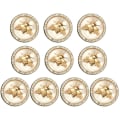 Miniatyrbillede 1 af 10: 10 Stk Rhinestone Knapper Perle Hårnåle HVID 25MM White 25mm
