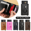 Miniatyrbillede 8 af 10: Anti-Lost Card Wallet RFID-blokerende tegnebøger SORT STYLE2 STYLE2 Black style2-style2