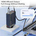 Miniatyrbillede 7 af 9: Mobildatakabel Ladekabel 2M100W C-C LILLA 100W C-C 2m100W C-C Purple
