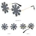 Miniatyrbillede 9 af 10: Flower Shape Solbriller Mode Solbriller SORT SORT Black
