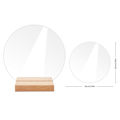 Miniatyrbillede 1 af 10: 2 stk. bordnummerskilt klare displayskilte LSTYLE 2 STYLE 2 LStyle 2