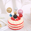 Miniatyrbilde 10 av 10: 20stk Ball Cake Topper Kake dekorasjon BLÅ blue