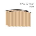 Miniatyrbillede 1 af 10: 1 par solskærmsgardin forreste bagrudeafdækninger GULD 1 gold 1 Pair for Rear-1 Pair for Rear