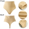Miniatyrbild 3 av 10: Slimming Waist Trainer String G-string SVART L Black L