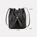 Miniatyrbillede 3 af 10: Bucket Bag Modetaske SORT SORT Black