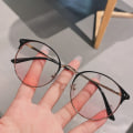 Miniatyrbillede 8 af 10: Anti-Blue Light Briller Oversized Briller SORT SØLV SORT Black silver