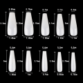 Miniatyrbilde 3 av 10: 100 stk/boks falske negletips Kiste falske negler CLEAR-100STK-BOKS Clear-100PCS-Box