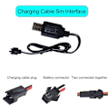Miniatyrbillede 6 af 10: 5 stk Ladekabel Sm Interface Kabel Oplader 4,8V SM 4.8V SM connector