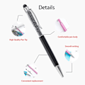 Miniatyrbillede 9 af 10: 5 STK Kapacitiv Stylus Kuglepen SORT Black