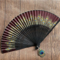 Pikkukuva 1 / 9: Silk Fan Hand Fan Kahvi coffee