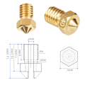 Pikkukuva 2 / 9: 22 kpl 3D-tulostimen ekstruuderin suuttimet messinki 0,2 mm 0,3 mm 0,4 mm 0,5 mm