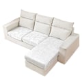 Miniatyrbillede 1 af 10: Stretch-pudebetræk til sofasæder HVID 2 White 2 Seaters-2 Seaters