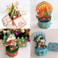 Miniatyrbillede 3 af 10: 3D pop-up buket papirblomster 4 4 4