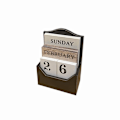 Pikkukuva 1 / 6: Perpetual Calendar Wooden Blocks Calendar Desk Sisustus