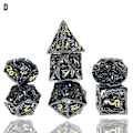Pikkukuva 1 / 10: Metal Dice Set Peli Dice DD D