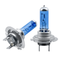 Miniatyrbillede 3 af 4: 2 stk hvid xenon halogen pære bil pærer H4