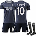 Miniatyrbillede 1 af 2: 2025-2026 Real Madrid Udebane Børne Voksen Fodboldtrøje Nr. 10 Mbappe 26