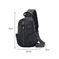 Miniatyrbillede 2 af 10: Sling Bag Brysttaske SORT black