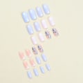 Pikkukuva 5 / 5: 24 kpl False Nails Short Square French