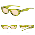 Miniatyrbillede 4 af 10: Cat Eye Solbriller Star Y2K Solbriller LEOPARD LEOPARD Leopard
