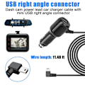 Miniatyrbillede 7 af 8: DVR Ladekabel Dash Cam Oplader Bil Oplader Kabel