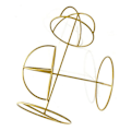 Miniatyrbillede 9 af 10: Hat Display Rack Cap Bracket GULD L gold L