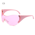 Miniatyrbillede 1 af 10: Y2K Solbriller Wrap Around Shades C3 C3 C3