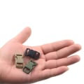 Miniatyrbillede 10 af 10: 2stk Side Release Spænde Buede Paracord Spænder SORT Black