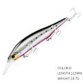 Miniatyrbilde 1 av 10: synkende Minnow Baits fiskekroker D D D
