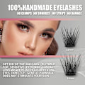 Miniatyrbild 4 av 10: 80 Clusters DIY Eye lash Extensions Kit 3D Individual 01(80 Clusters)