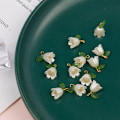 Miniatyrbilde 10 av 10: 20 stk Pearl Bell Orkideer anheng DIY anheng C C C