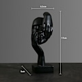 Miniatyrbillede 1 af 8: Abstrakt statue desktop ornamenter SORT A A Black A-A