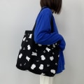 Miniatyrbillede 3 af 10: Kvinders taske med stor kapacitet Cut Style Canvas Tote Bag I I I