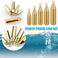 Miniatyrbillede 5 af 10: 10 stk/parti Kobber Fiskebly fald Messing 1,8G 1,8G 1.8g