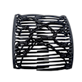 Miniatyrbillede 1 af 9: Elastisk reb Pan Hair Clips Lazy Comb SORT BLACK