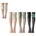 Pikkukuva 3 / 10: Polvikorkeat reisisukat Ionic Lymphatic Detoxification -sukat MUSTA Black