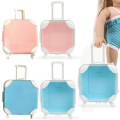 Miniatyrbilde 4 av 10: Dukkevogn Trunk Miniatyr Bagasje ROSA SOLID FARGE SOLID pink solid color-solid color