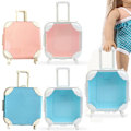 Miniatyrbillede 4 af 10: Dukkevogn Kuffert Miniature Bagage BLÅ SOLID FARVE SOLID blue solid color-solid color