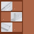 Miniatyrbilde 8 av 10: Justerbare skuffedeler Organizers TRANSPARENT SORT