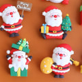 Miniatyrbilde 9 av 10: 1/5 STK Christmas Cake Toppers God Jul 4 4 4