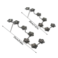 Miniatyrbillede 2 af 10: Plum Blossom Display Holder Krystalkugle Base SORT L Black L