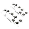 Miniatyrbillede 2 af 10: Plum Blossom Display Holder Krystalkugle Base SORT S Black S