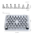 Miniatyrbilde 2 av 10: 52 stk Piping Tips Sett Rustfritt stål Frosting Tips Kake 52 pcs