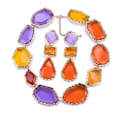Miniatyrbilde 7 av 10: Geometrisk halskjede Choker MULTICOLOR A A Multicolor A-A