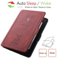Miniatyrbillede 3 af 10: 6 tommer E-Reader Smart Case DP75SDI Beskyttelsesskal ROSE RED Rose Red