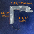 Miniatyrbillede 2 af 7: Trådløs skærmbeslag Persienner Hovedgelænder Holder Clip 4 STK 4 STK 4Pcs