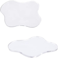 Miniatyrbilde 1 av 10: 2stk Irregular Coasters Cup Matts CLEAR Clear